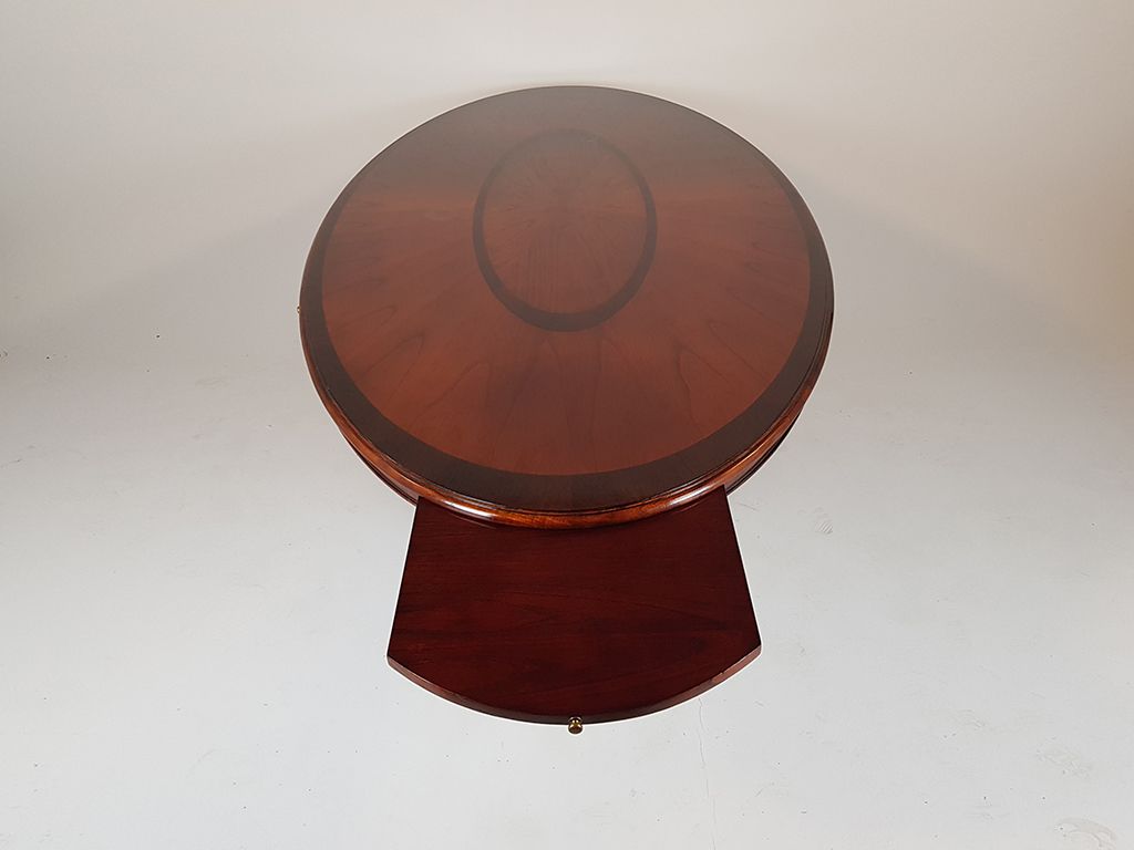 Foto Art Deco Conference Table with Pullout Side Tables, Bohemia 1930 h78x238x120