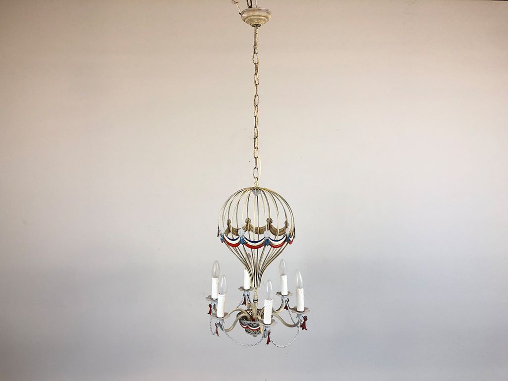 Foto French Metal Chandelier Hot-Air Balloon h65