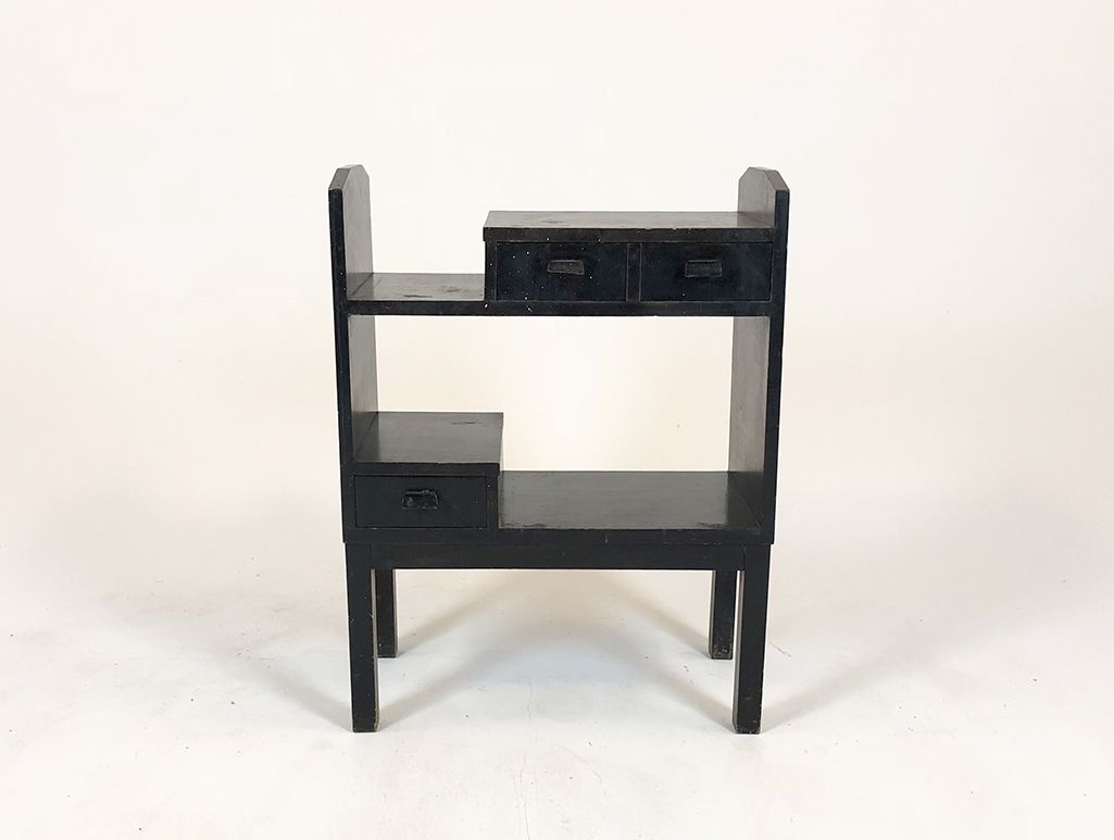 Foto Black Rack with Three Drawers
