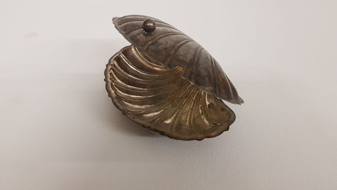 Foto Silver Seashell Jewellery Box