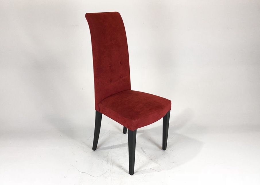 Foto Red Velvet Dining Chair