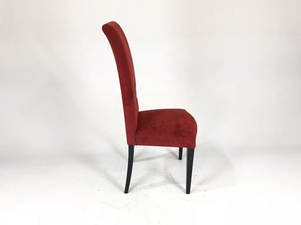 Foto Red Velvet Dining Chair