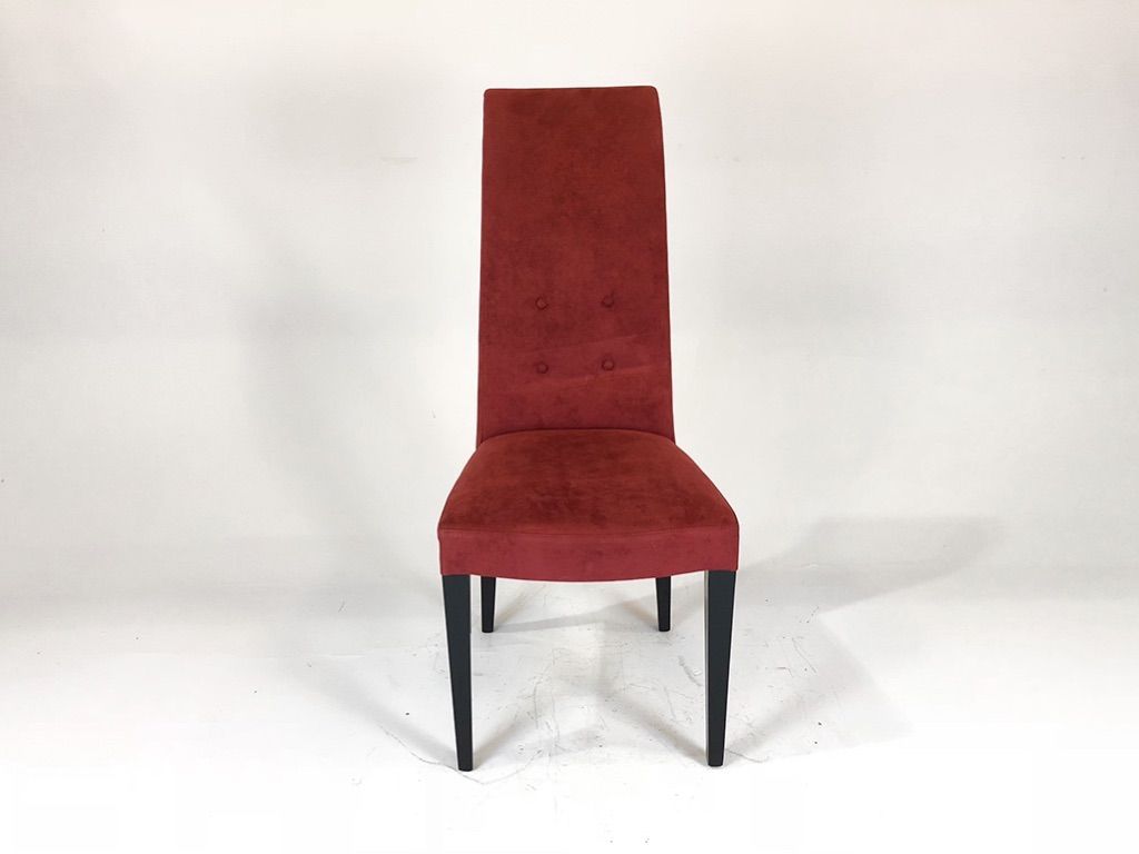 Foto Red Velvet Dining Chair