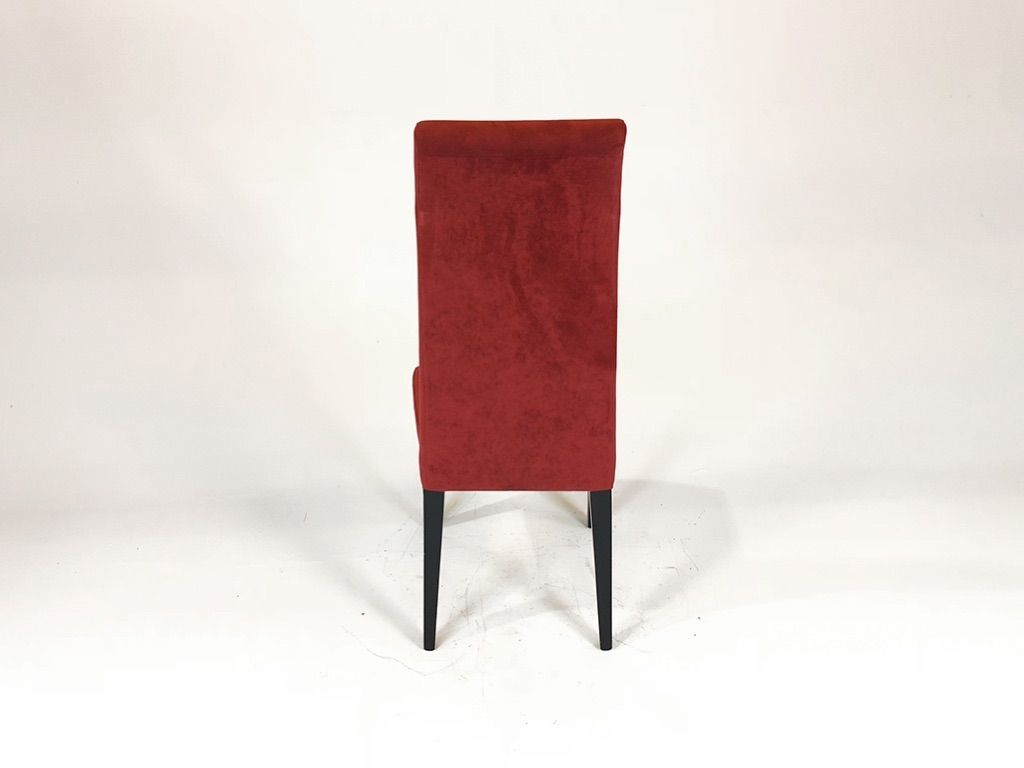 Foto Red Velvet Dining Chair