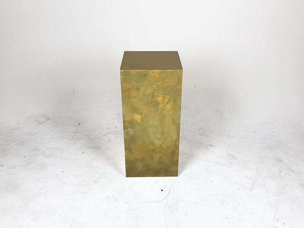 Foto Wooden Column in Golden Color h66cm