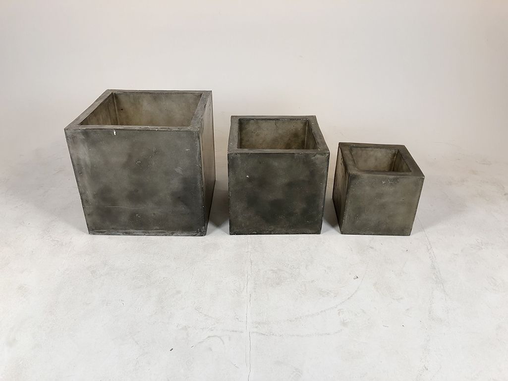 Foto Plastic Cubes in Stone Look Set