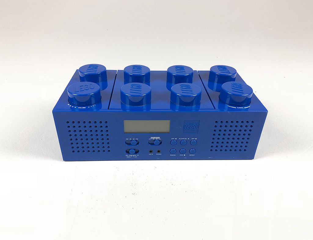 Foto Blue Lego Portable Boombox with CD Player