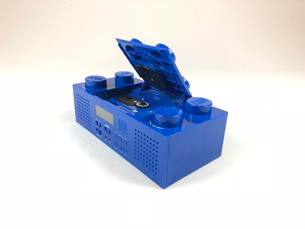 Foto Blue Lego Portable Boombox with CD Player