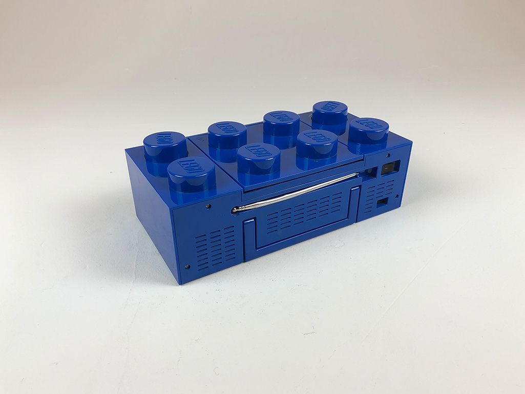 Foto Blue Lego Portable Boombox with CD Player