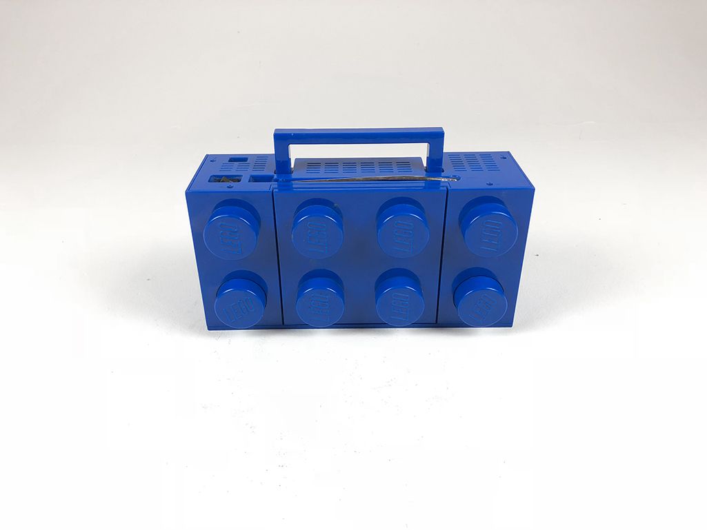 Foto Blue Lego Portable Boombox with CD Player