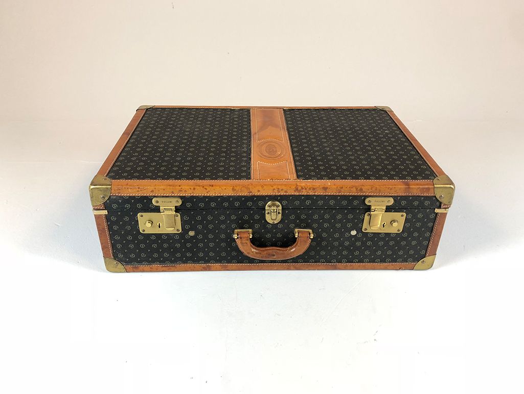 Foto Green Pollini Leather Suitcase, Italy