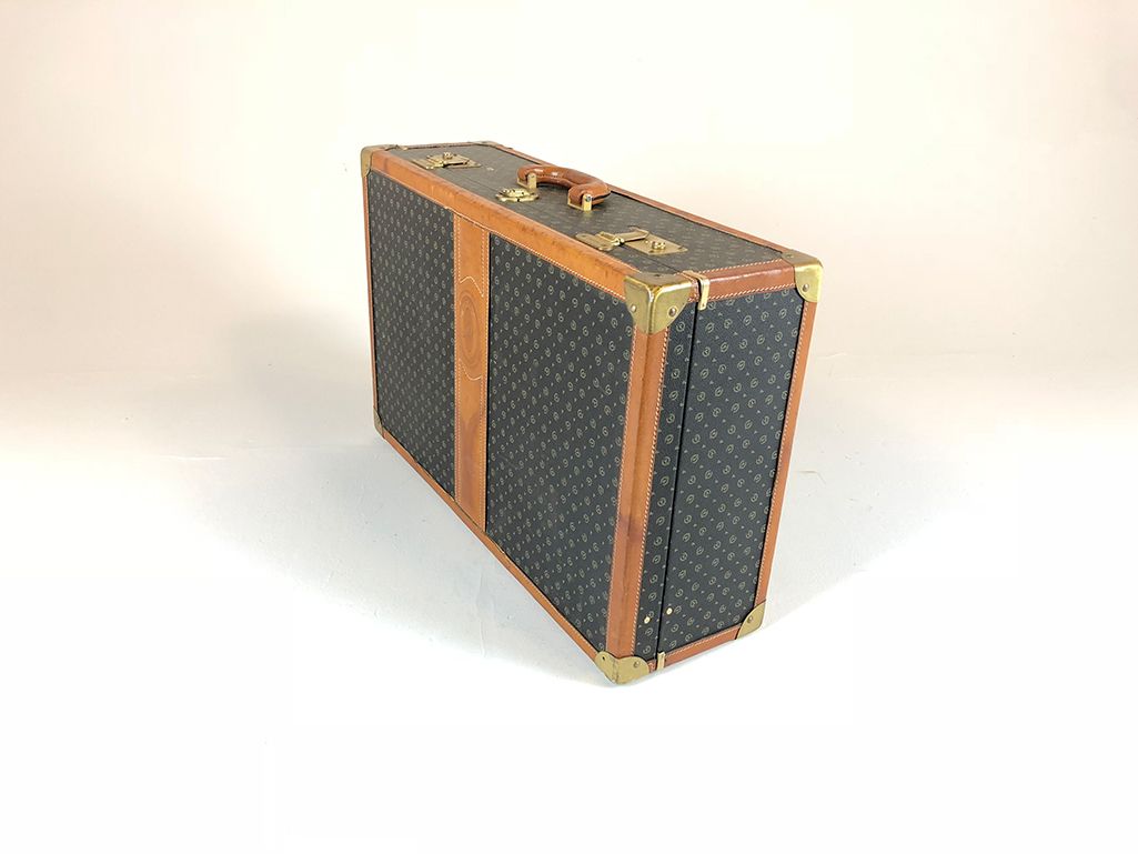 Foto Green Pollini Leather Suitcase, Italy