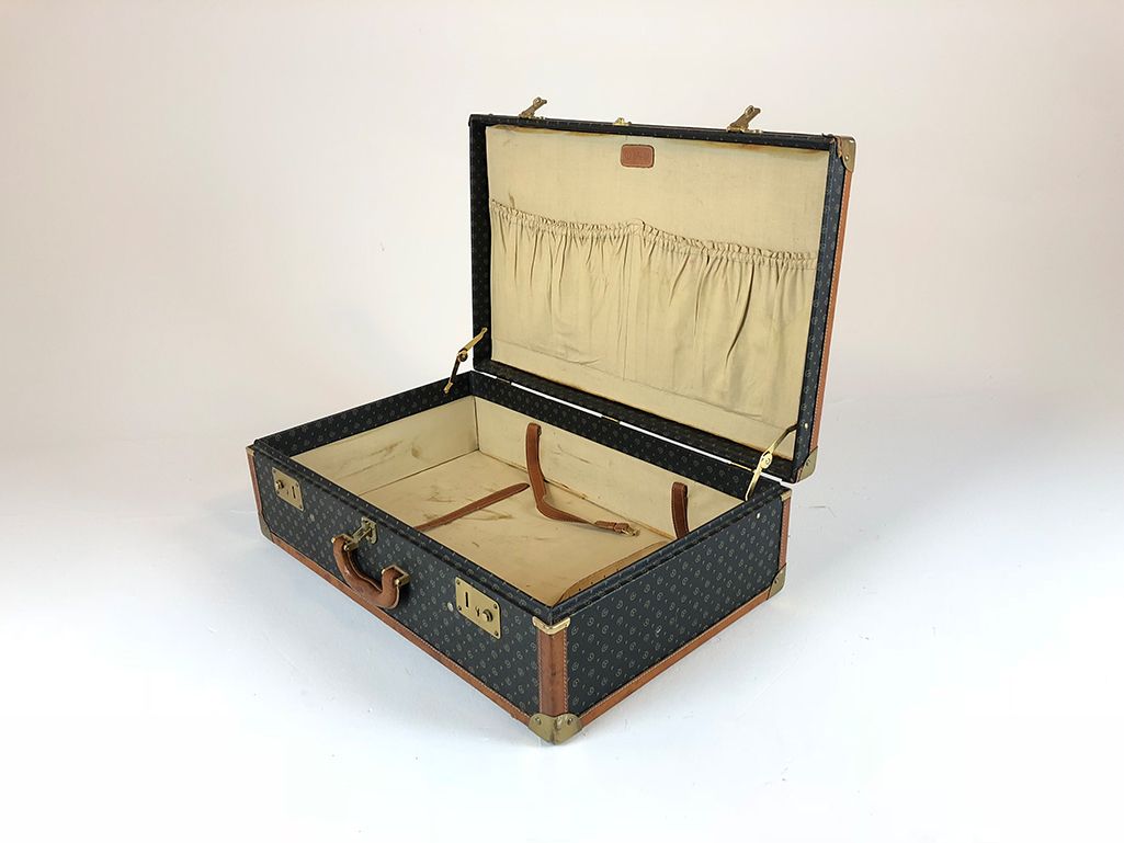 Foto Green Pollini Leather Suitcase, Italy