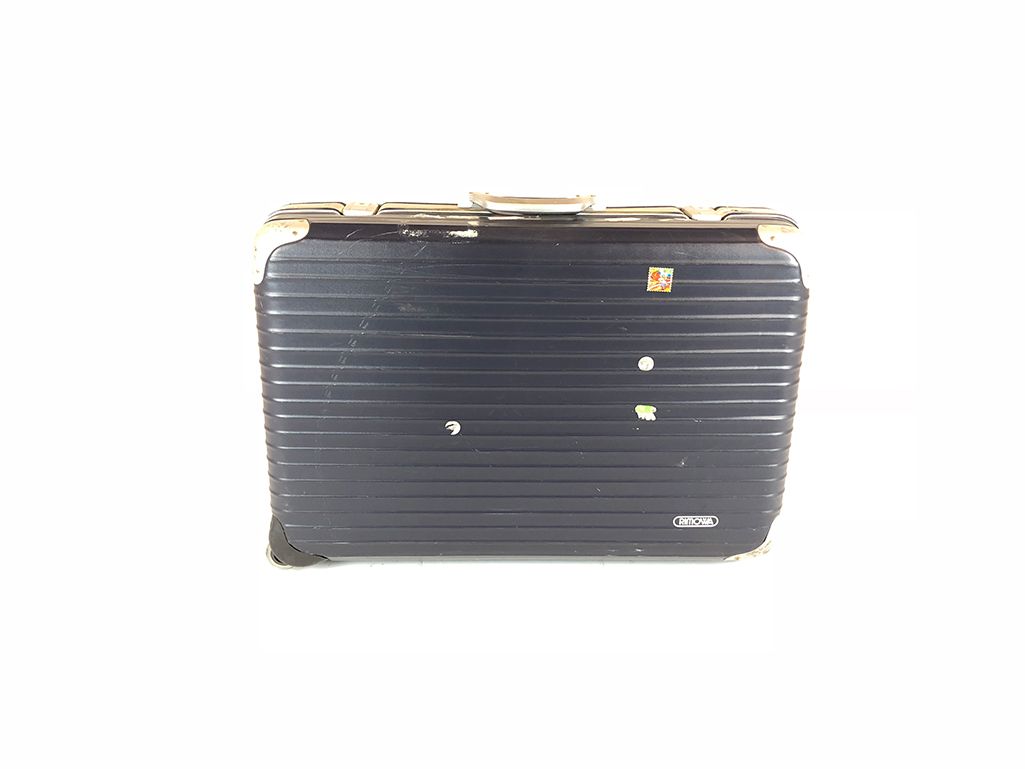 Foto Rimowa Hardshell Suitcase with Stickers, 1980