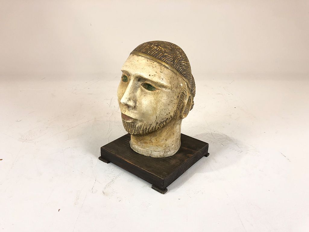 Foto Sculpture of a Head h33x21x21