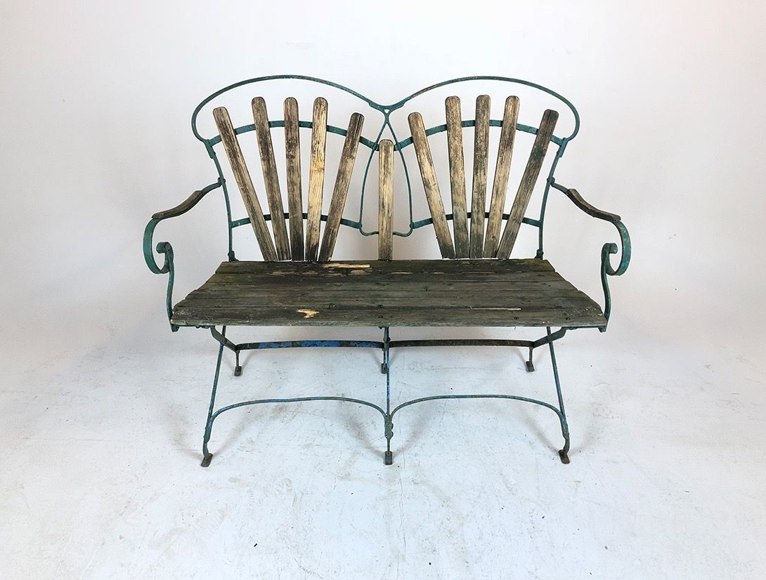Foto Art Nouveau Park Bench Provence 1890