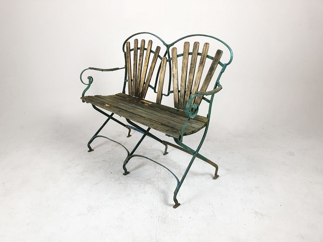 Foto Art Nouveau Park Bench Provence 1890