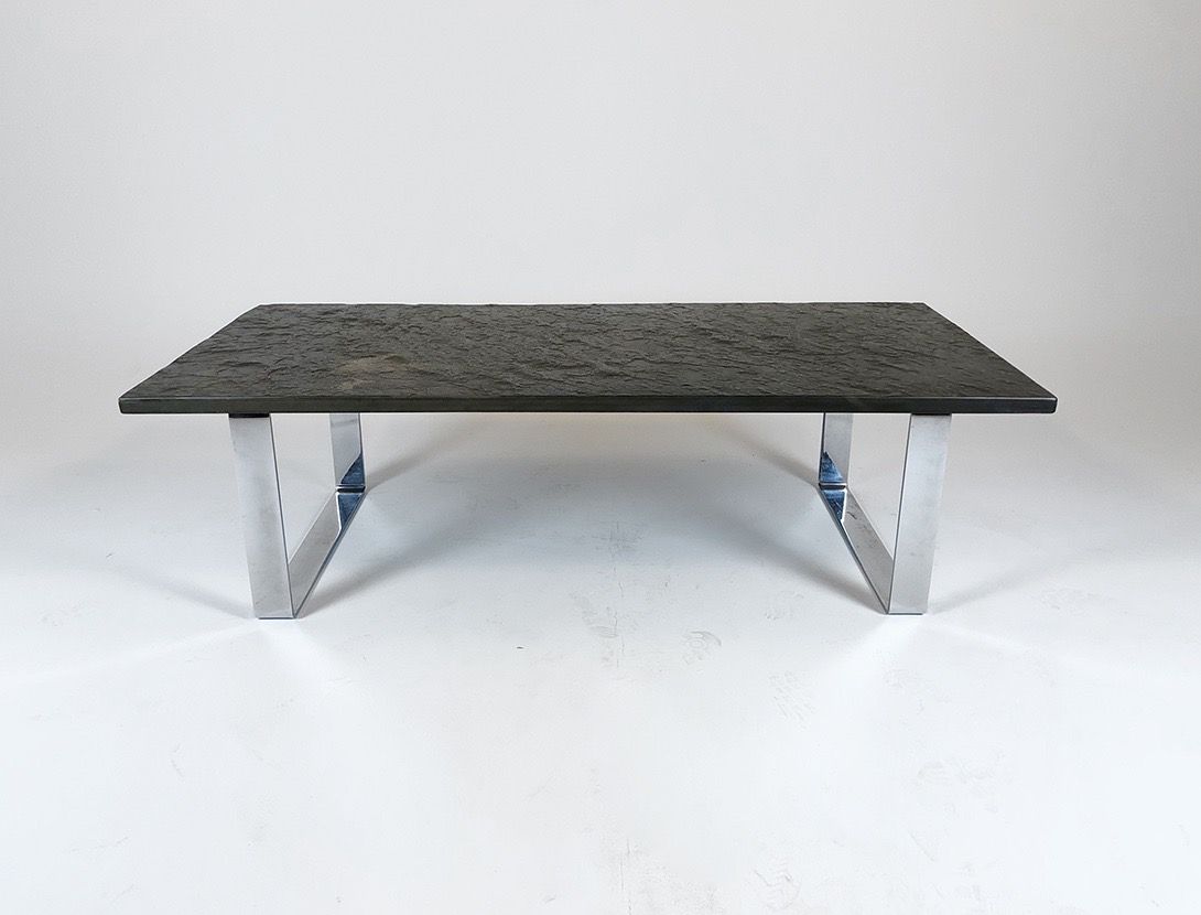 Foto Dreanert Slate Plate Table Germany 1982 h45x155x70