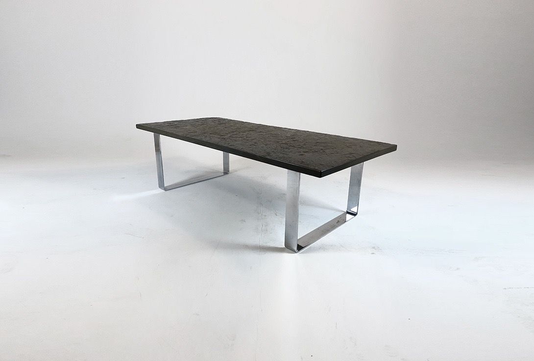 Foto Dreanert Slate Plate Table Germany 1982 h45x155x70