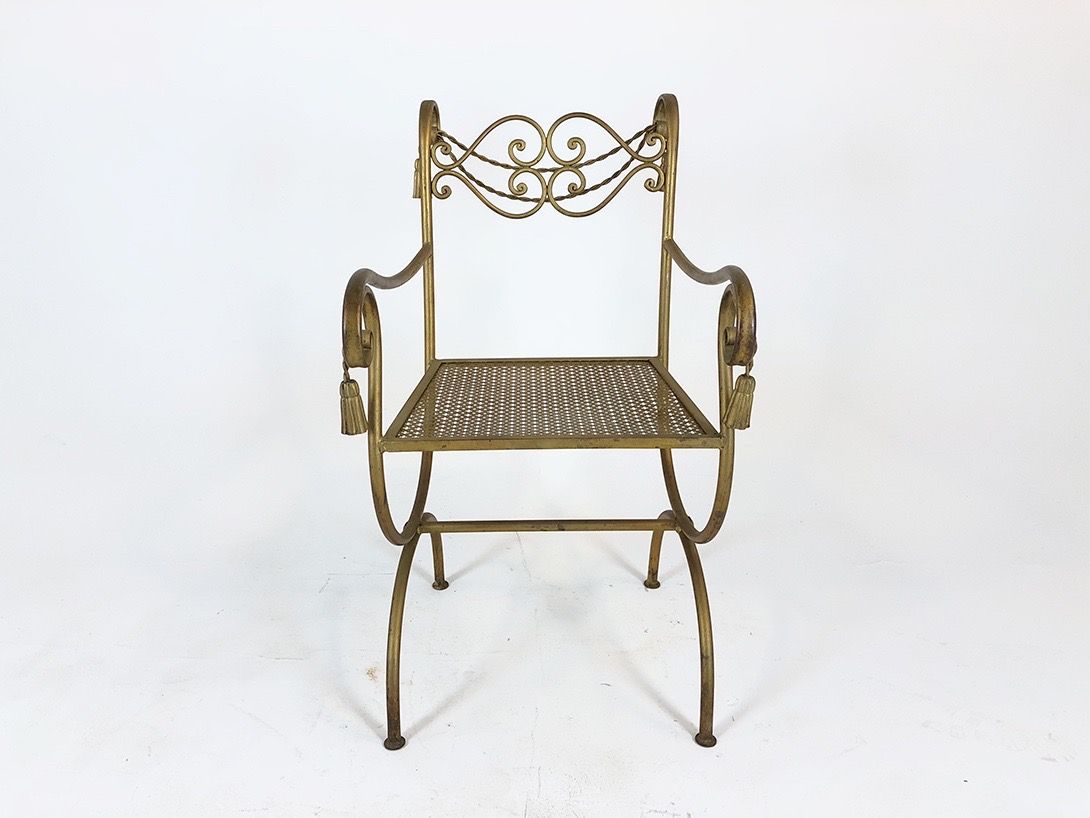 Foto Ornate Golden Garden Chair