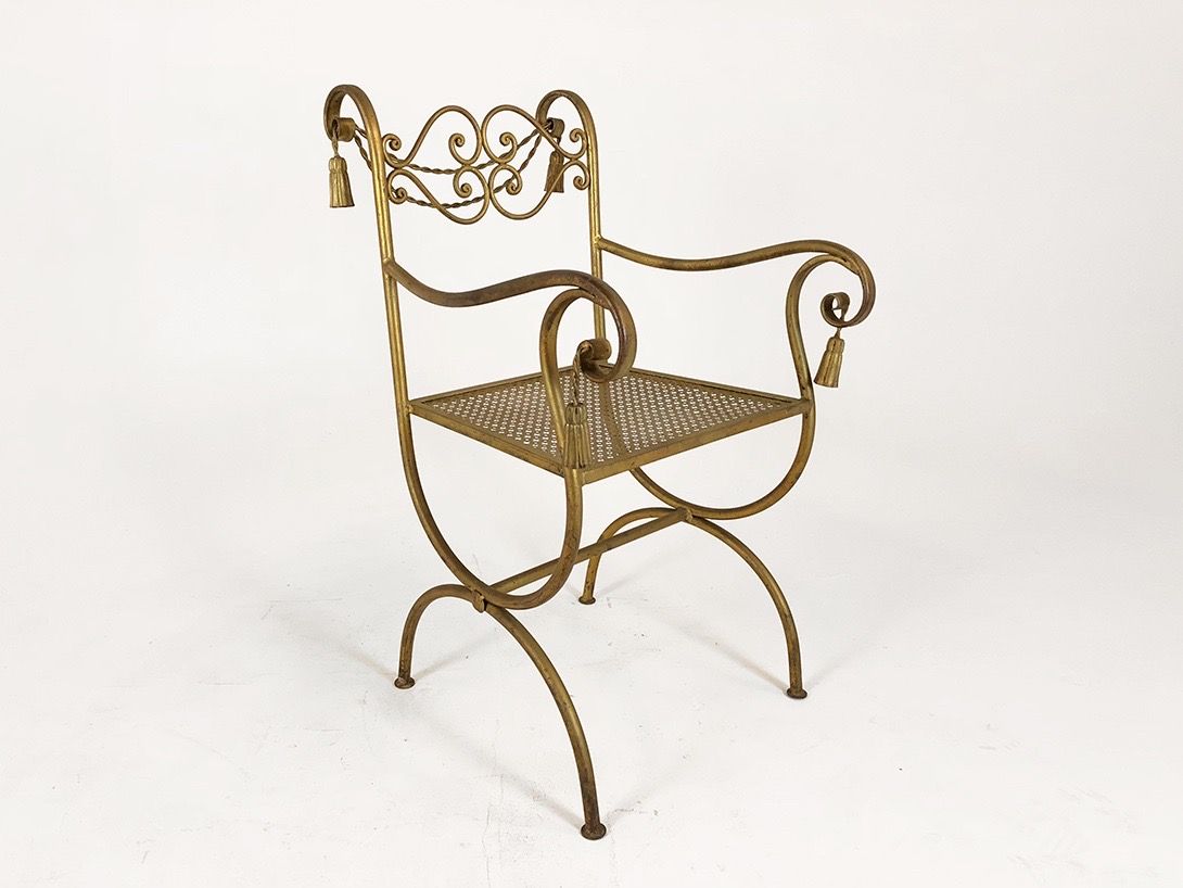 Foto Ornate Golden Garden Chair