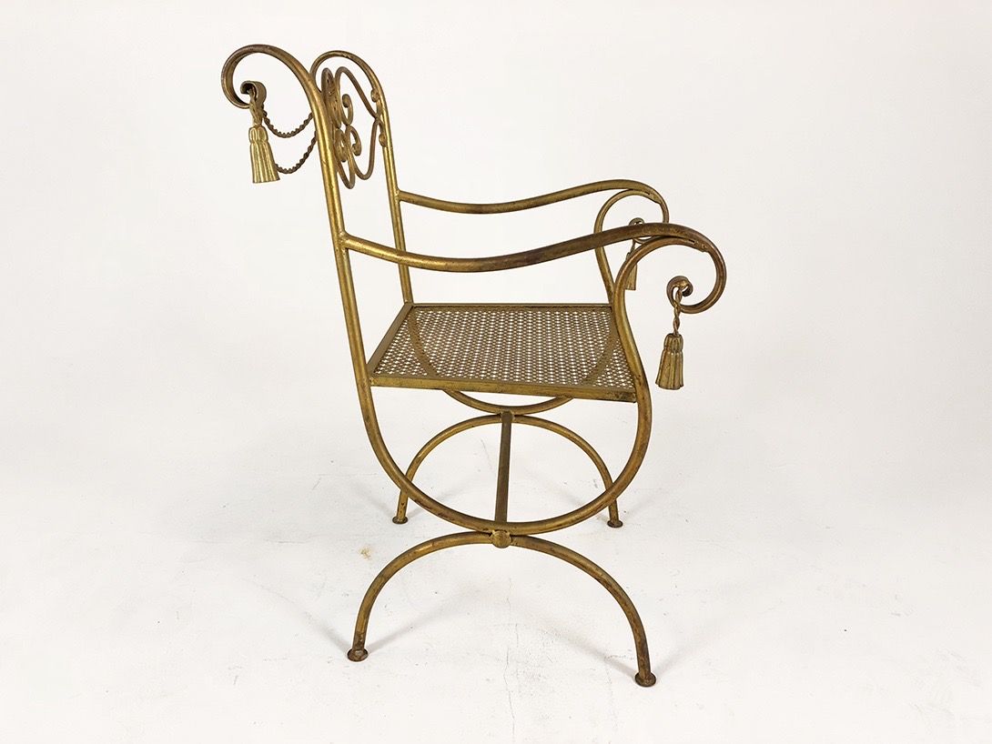 Foto Ornate Golden Garden Chair