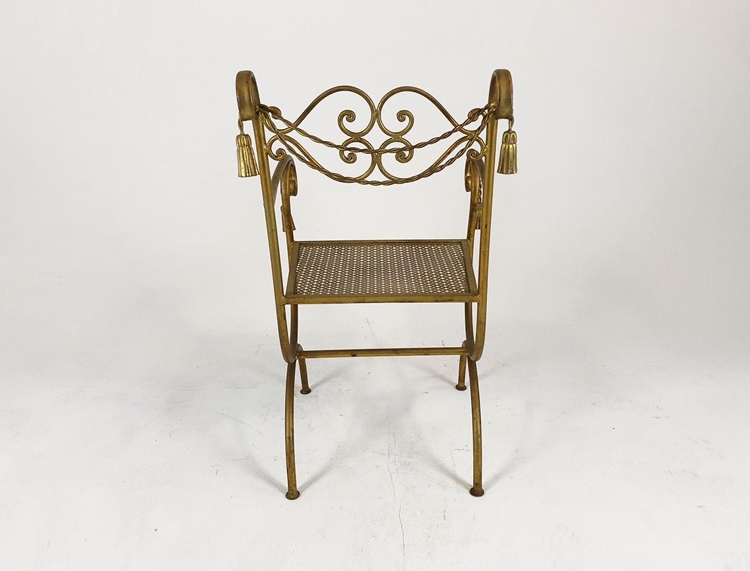 Foto Ornate Golden Garden Chair