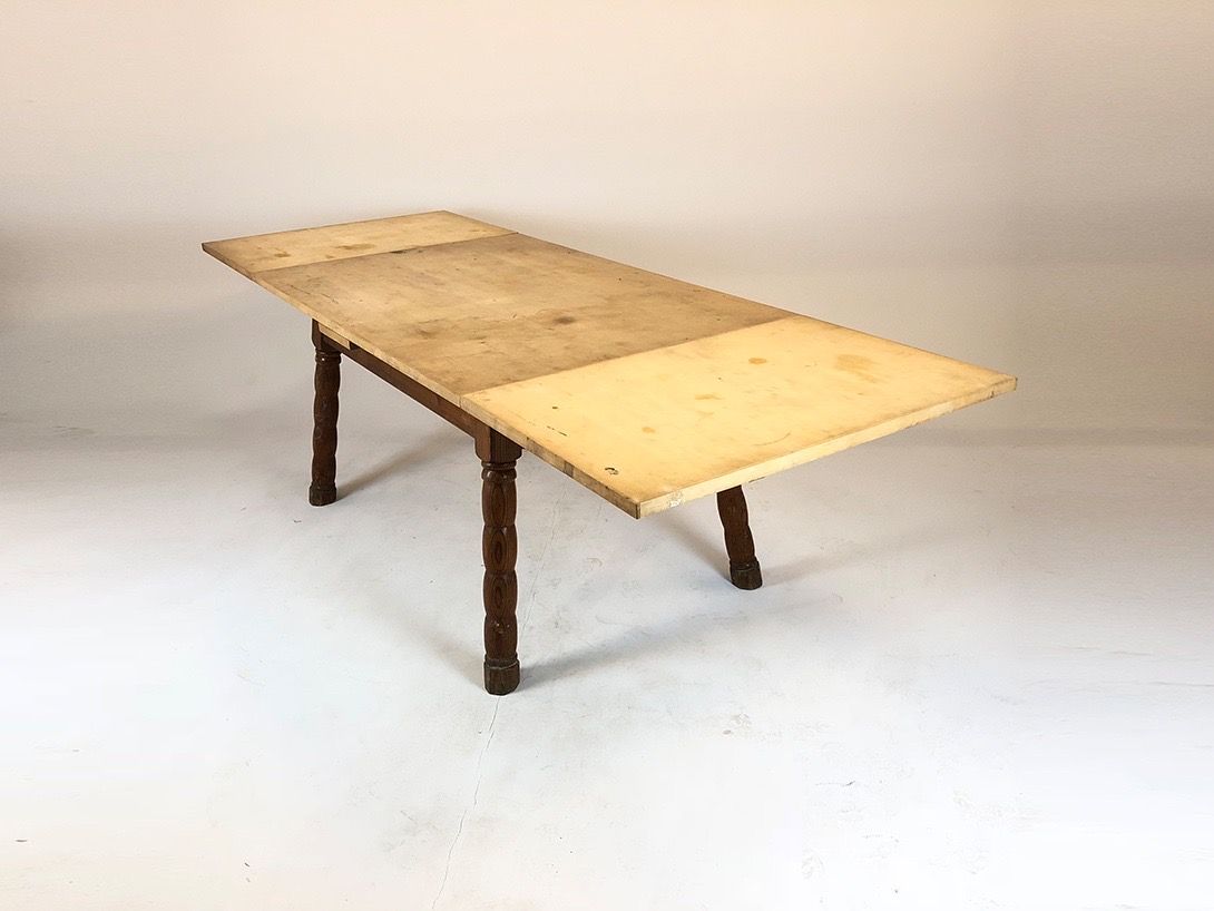 Foto Expandable Wooden Table h79x144x95