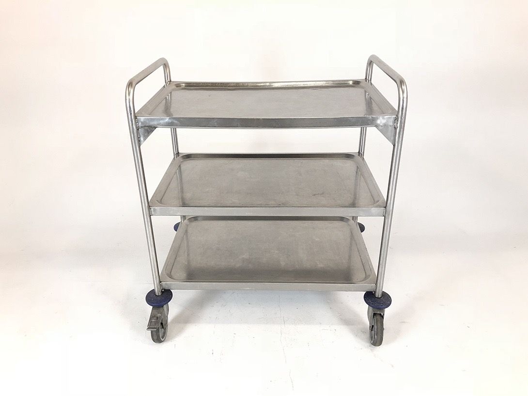 Foto Precious Metal Serving Cart Germany 1960 h95x90x60