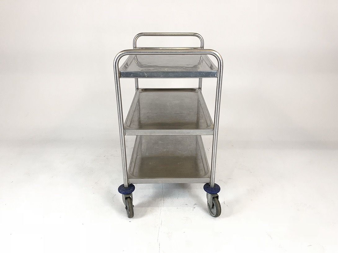 Foto Precious Metal Serving Cart Germany 1960 h95x90x60