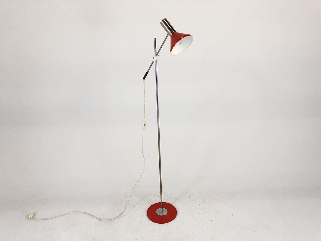 Foto Adjustable Red Floor Lamp h155 C1+
