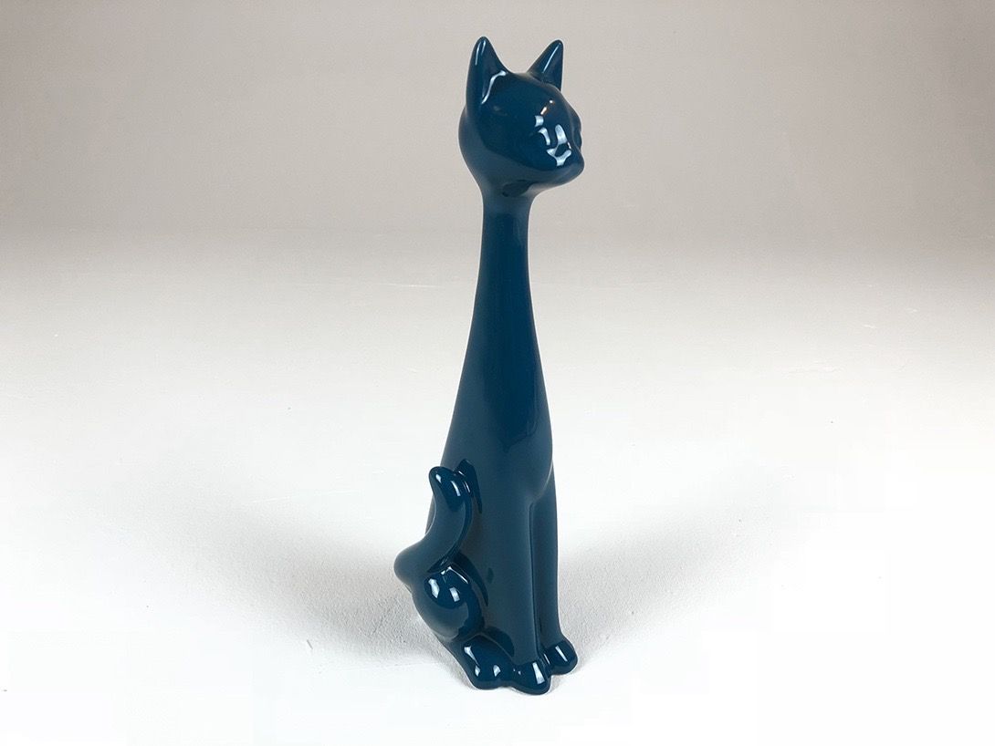 Foto Blue Cat Statue h37x11x13
