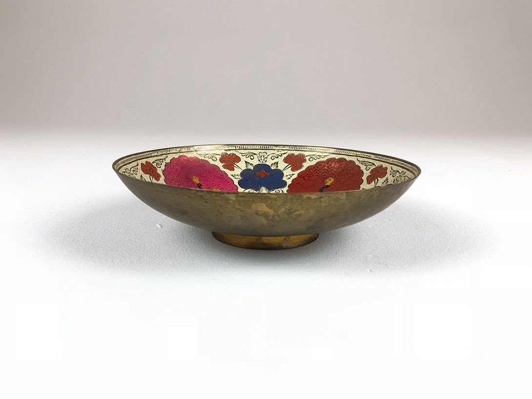 Foto Painted Messing Bowl