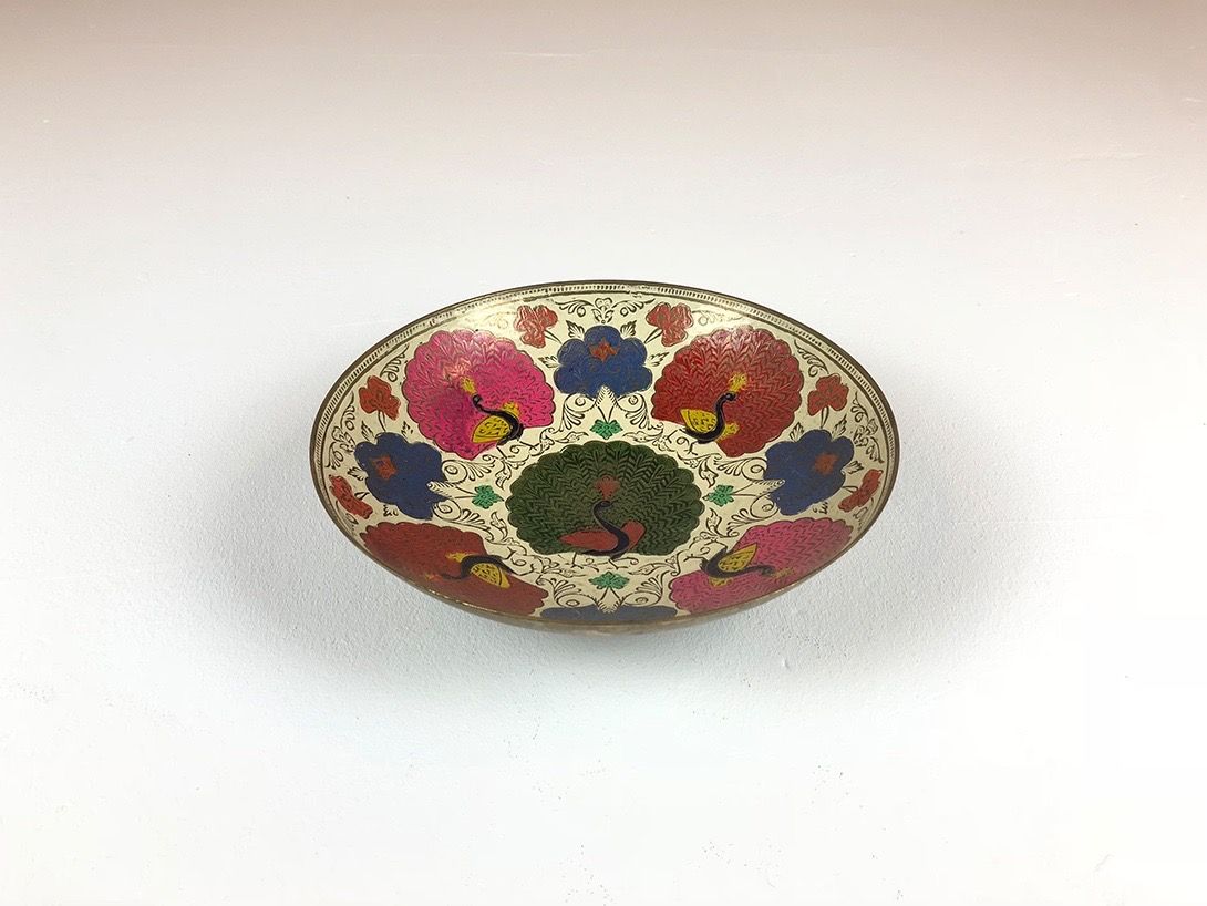 Foto Painted Messing Bowl