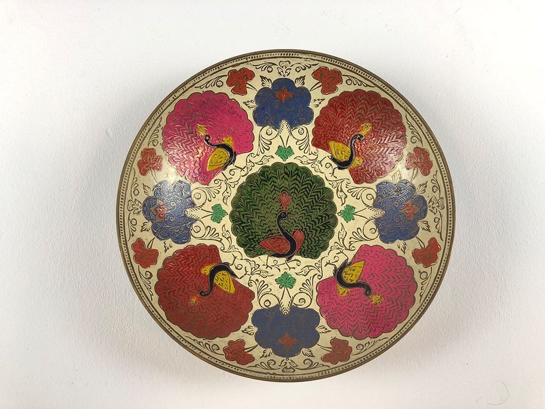 Foto Painted Messing Bowl