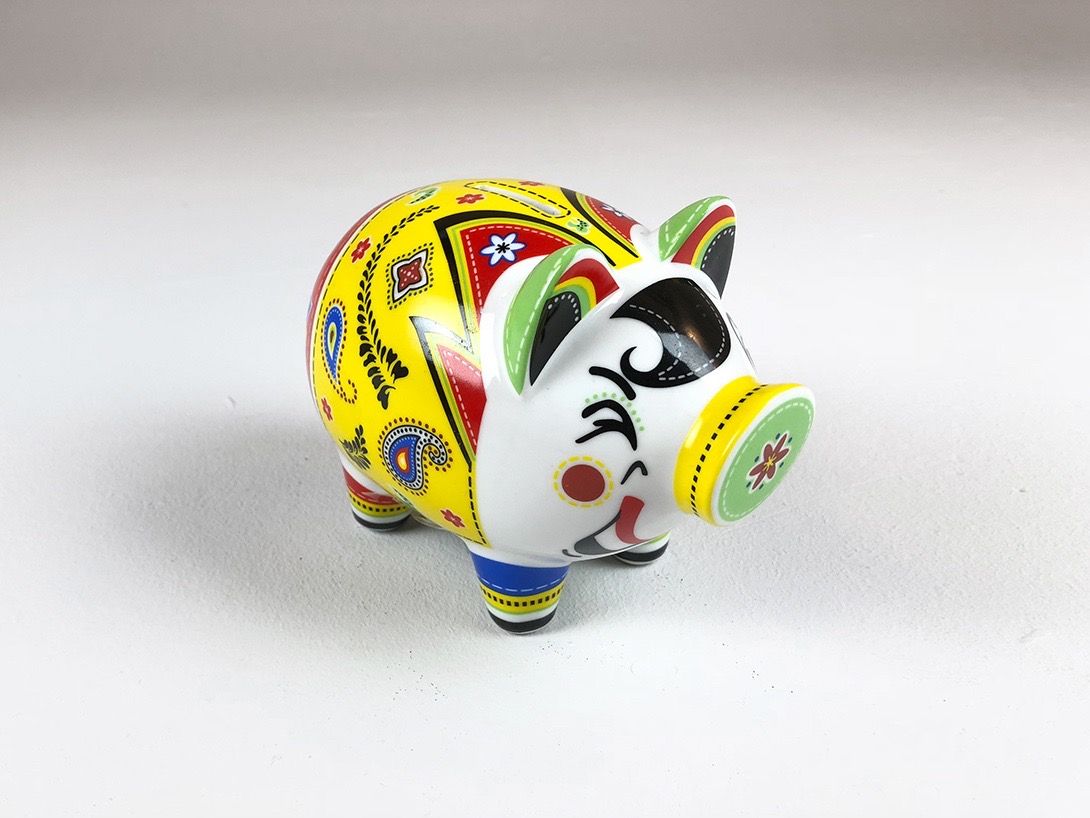 Foto Colorful Piggy Bank