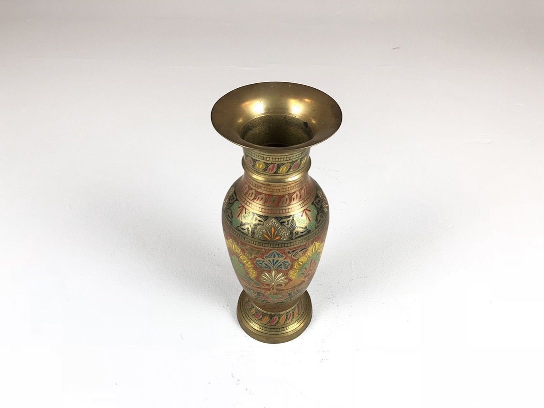 Foto Oriental Brass Vase h30