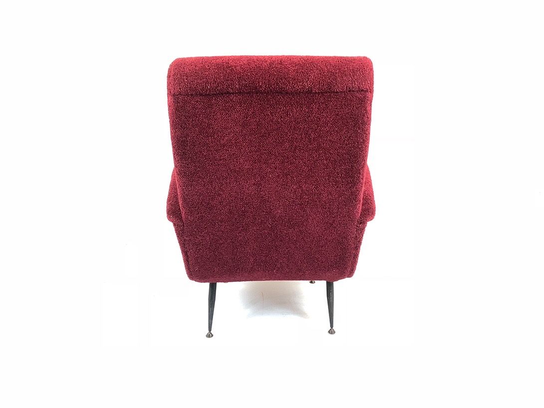 Foto Red Charming Armchair Italy 1955