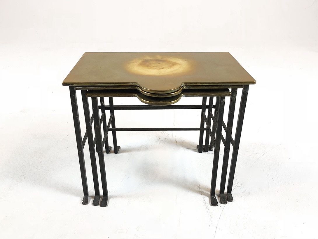 Foto Messing Nesting Table h31x39x27