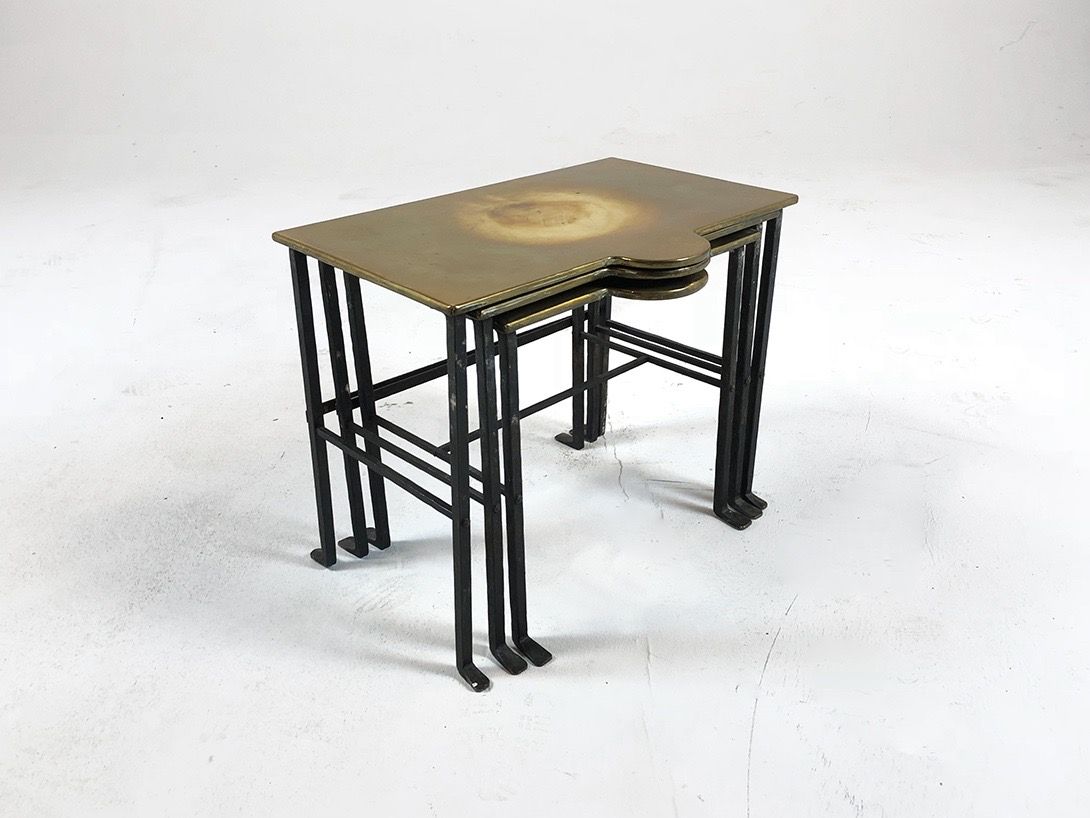 Foto Messing Nesting Table h31x39x27