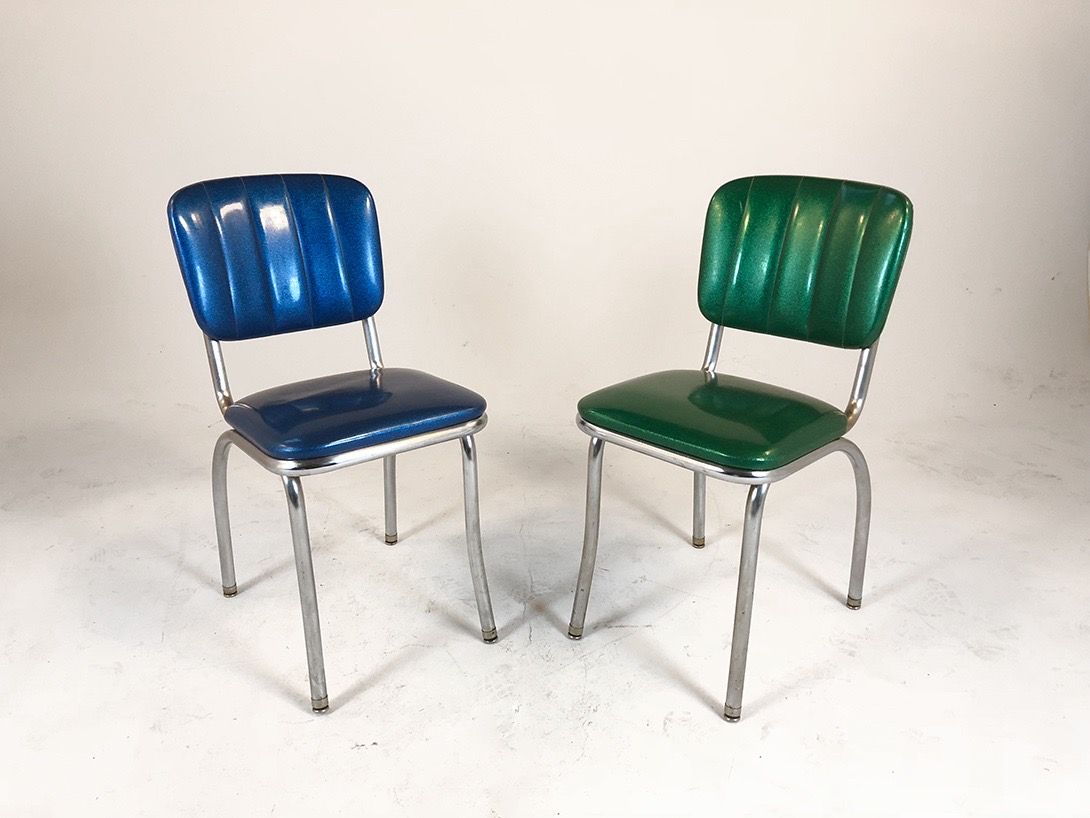 Foto Blue Glittering Diner Chair US 1955