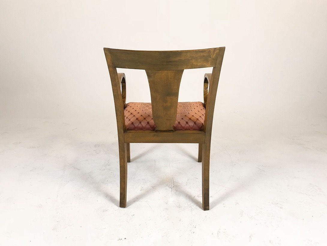 Foto Wooden Armchair with Red Cushion h87x60x60 sh48