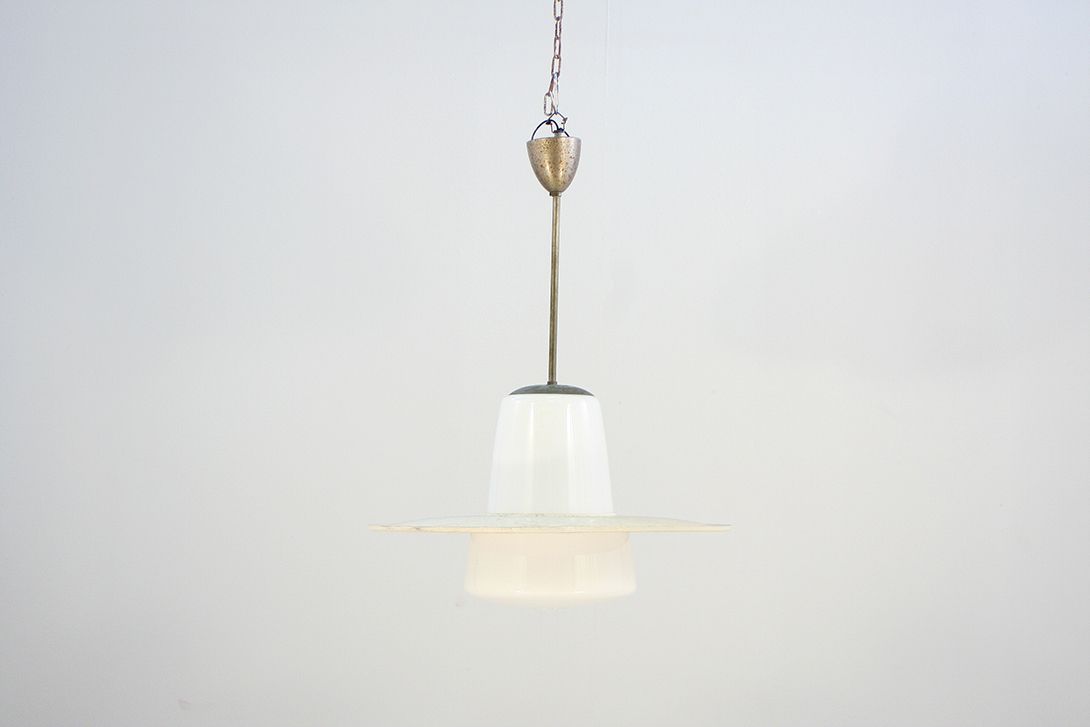 Foto Pendant Kitchen Lamp with Shield Germany 1926 ø57
