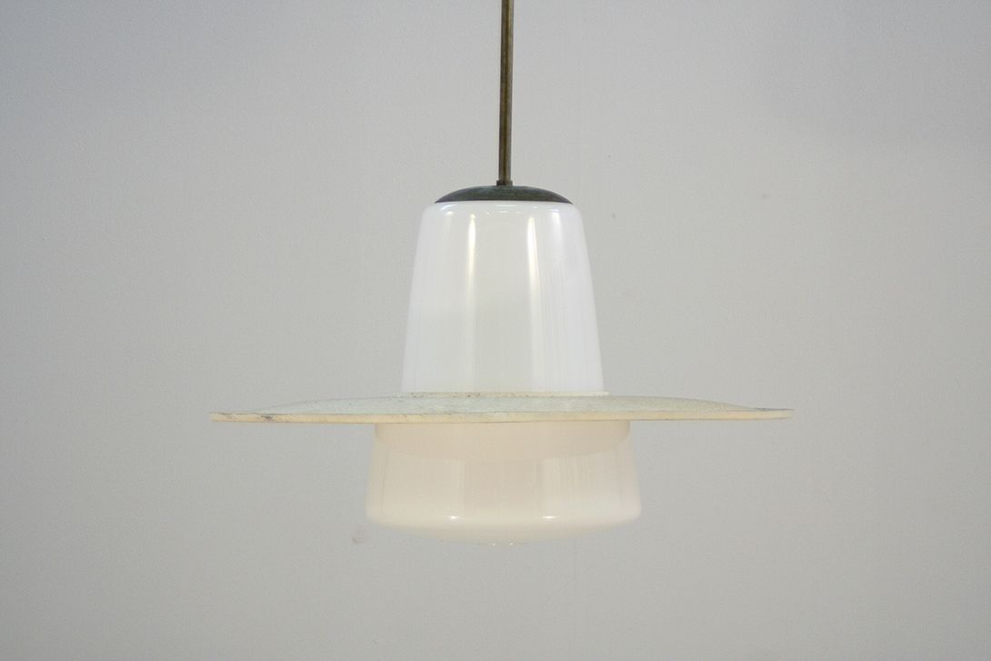 Foto Pendant Kitchen Lamp with Shield Germany 1926 ø57