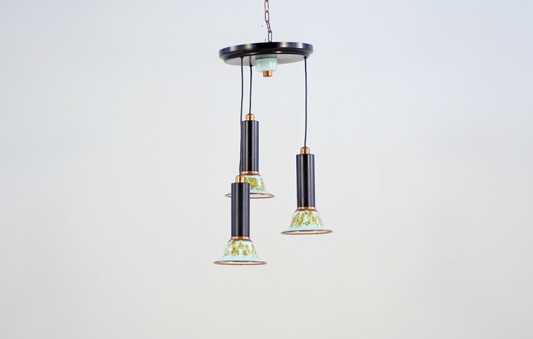 Foto Three-Light Pendant Lamp h62