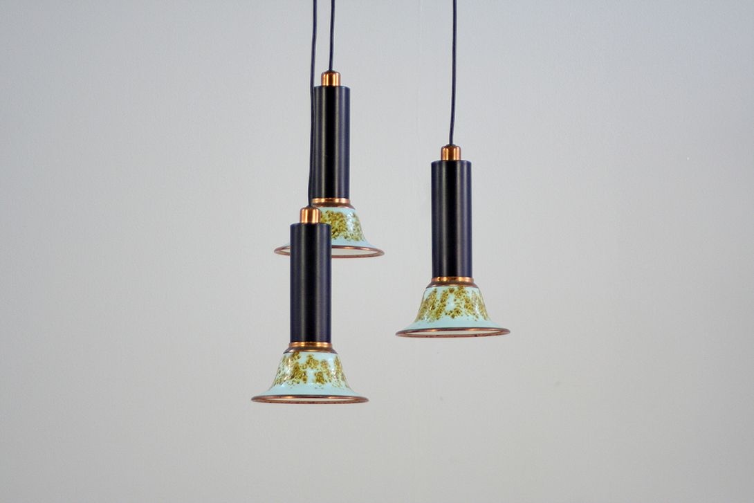 Foto Three-Light Pendant Lamp h62