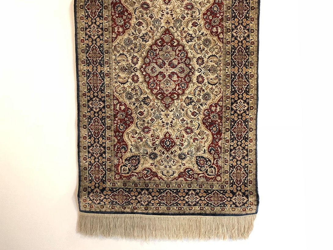 Foto Beige and Red Persian Carpet 155x95cm 0049