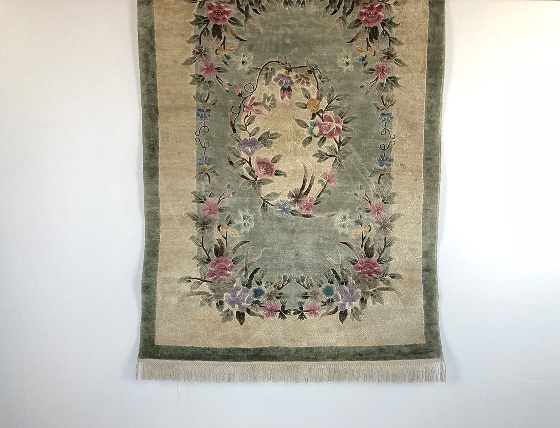 Foto Chinese Carpet with Flower Detail 186x122cm 0145