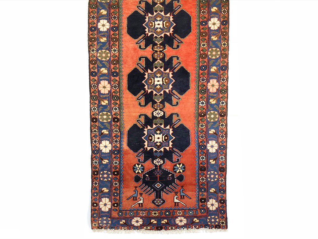 Foto Red and Blue Persian Rug 302x108cm 0066