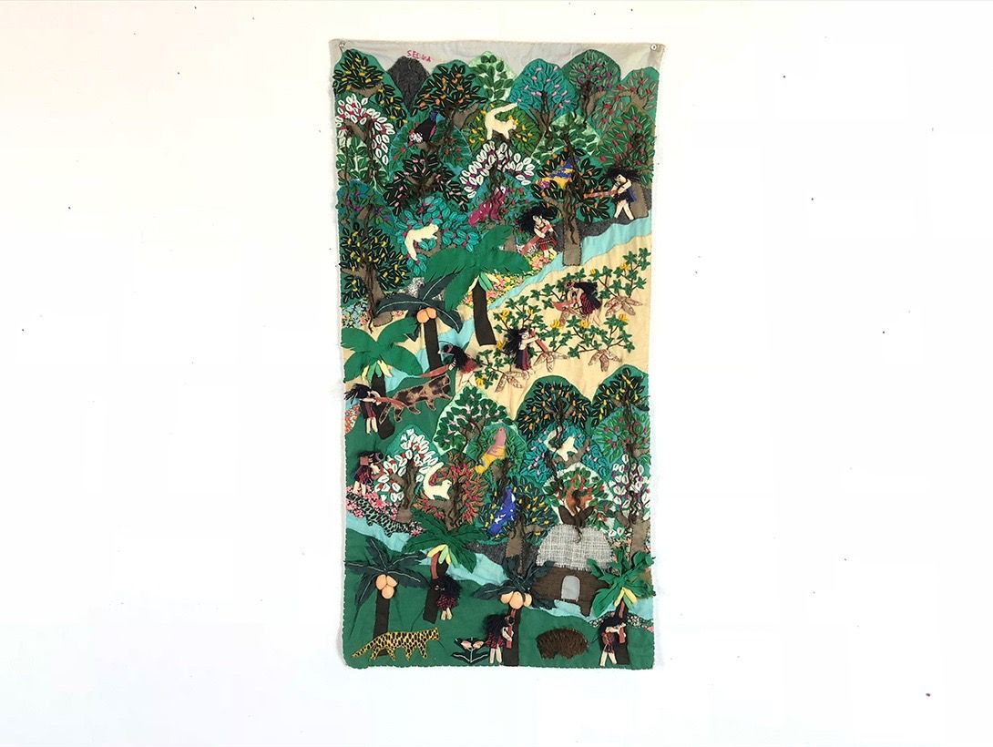 Foto Native Textile Picture h88x42 Guatemala 1965